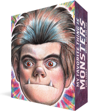 Load image into Gallery viewer, The back cover to the My Favorite Thing is Monsters box set, featuring an illustration of Karen as a werewolf looking directly at the viewer.