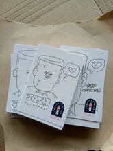 Load image into Gallery viewer, A stack of bookplates signed by Josh Pettinger, each one featuring an illustration of Tedward.