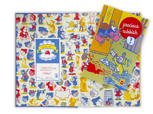 Load image into Gallery viewer, The interior of Precious Rubbish, featuring a number of colorful illustrations from the book, as well as a signed bookplate by Kayla E. and a copy of the Precious Rubbish "Li'l Glop" comic.