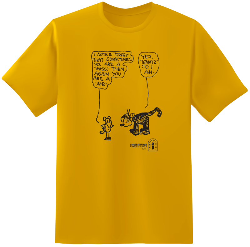 George Herriman and Ignatz T-Shirt Fantagraphics