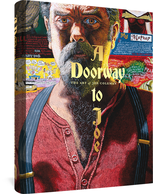 A Doorway to Joe cover image, featuring the artist in a highly detailed portrait against a background of his artwork.