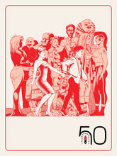 Load image into Gallery viewer, A custom bookplate showing a number of Love and Rockets characters.
