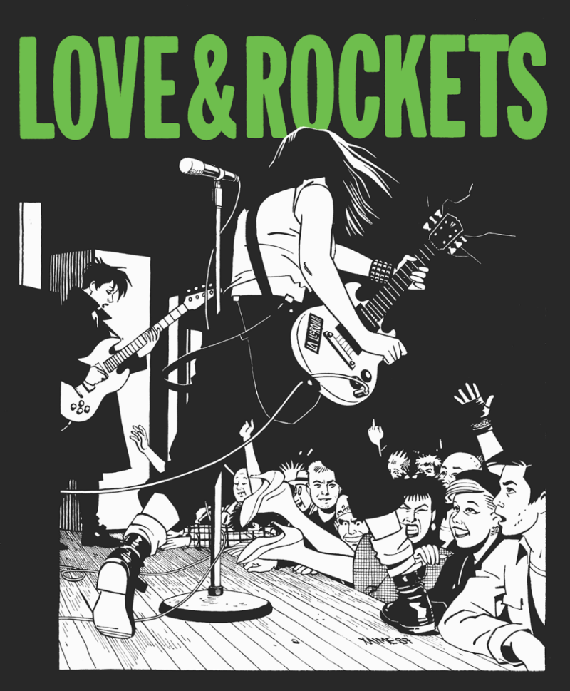 Jaime Hernandez Love and Rockets #24 T-Shirt, Slime Green